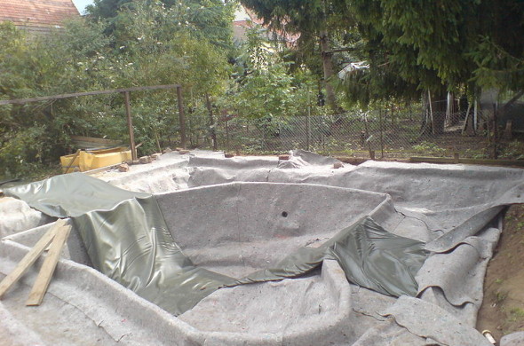 Teichfolie kleben